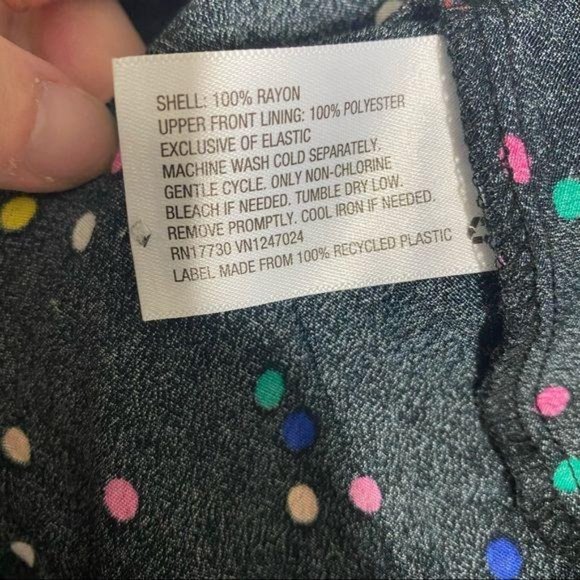 Black Polka Dot 70's Long Sleeve Mini Swing Dress - Picture 9 of 10